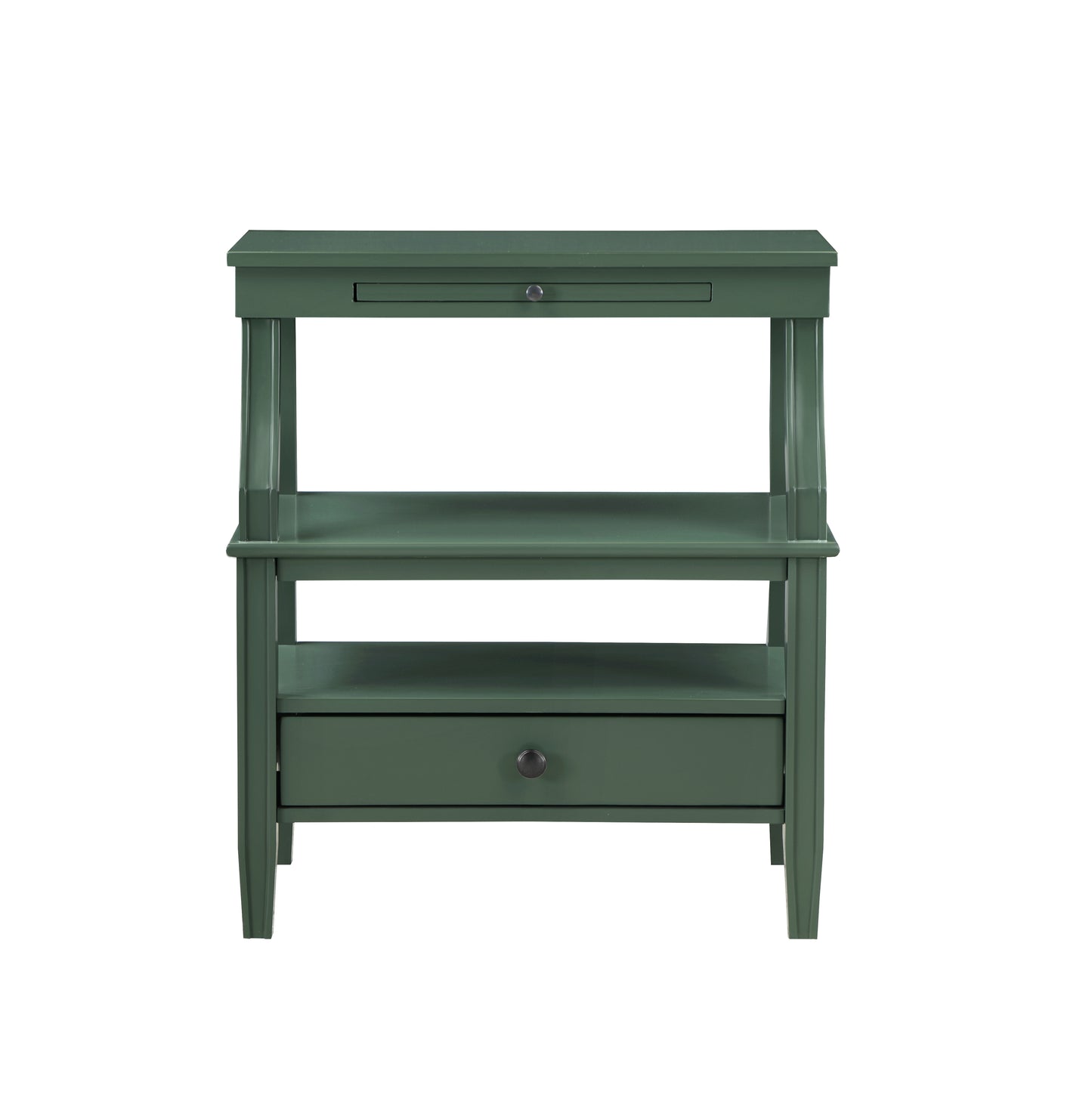 Newland Vintage Green Storage Nightstand