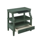 Newland Vintage Green Storage Nightstand