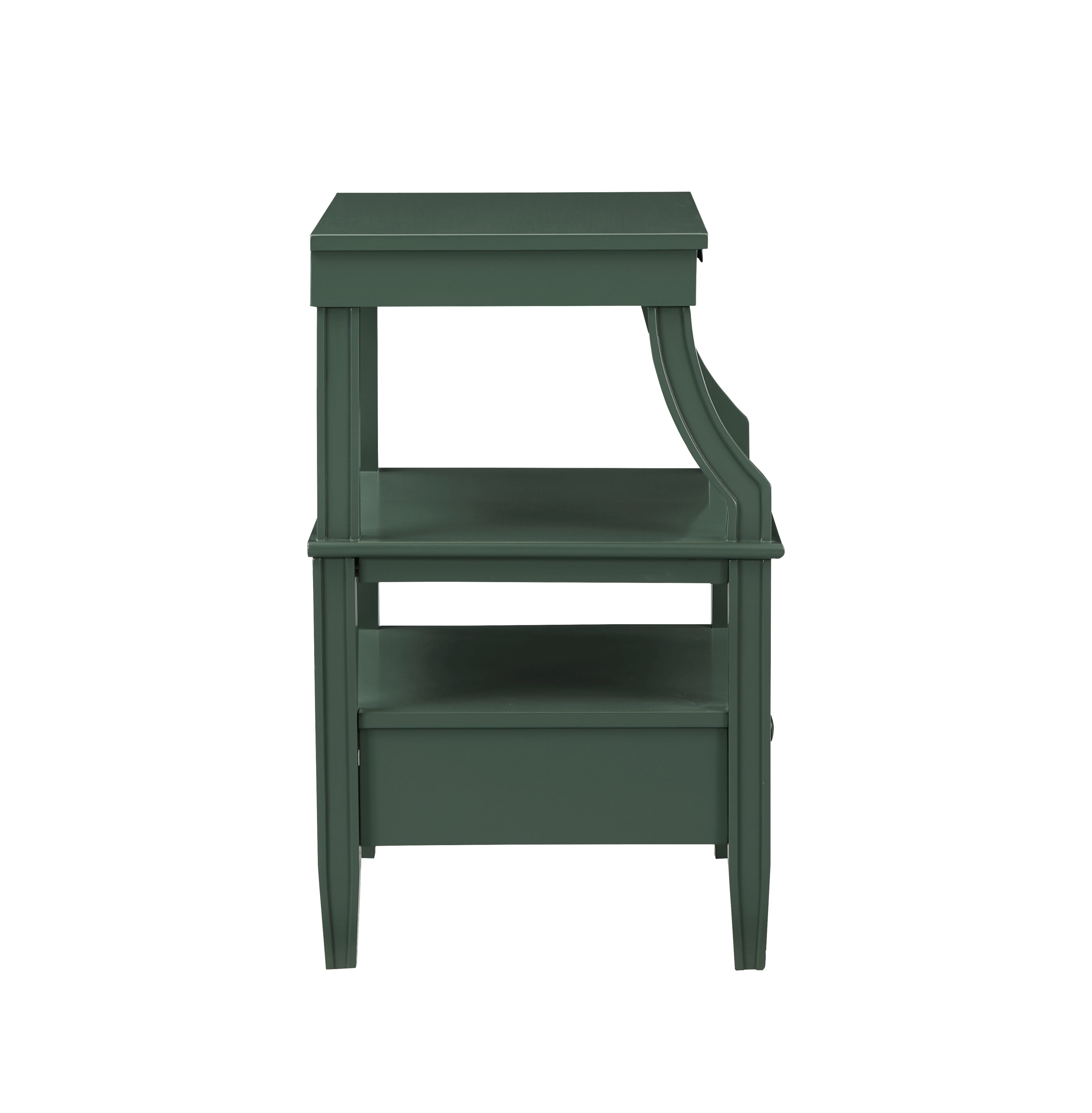 Newland Vintage Green Storage Nightstand
