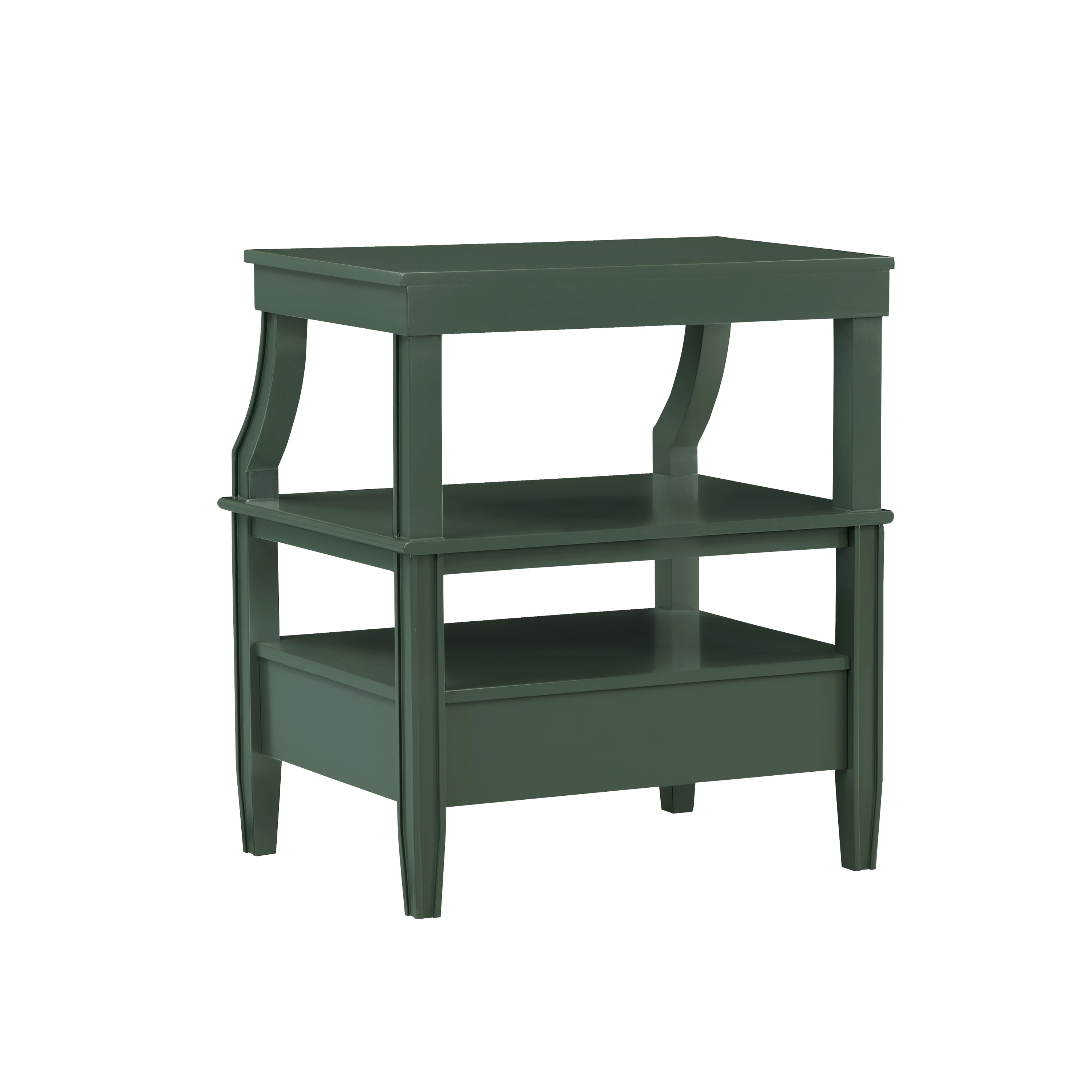 Newland Vintage Green Storage Nightstand