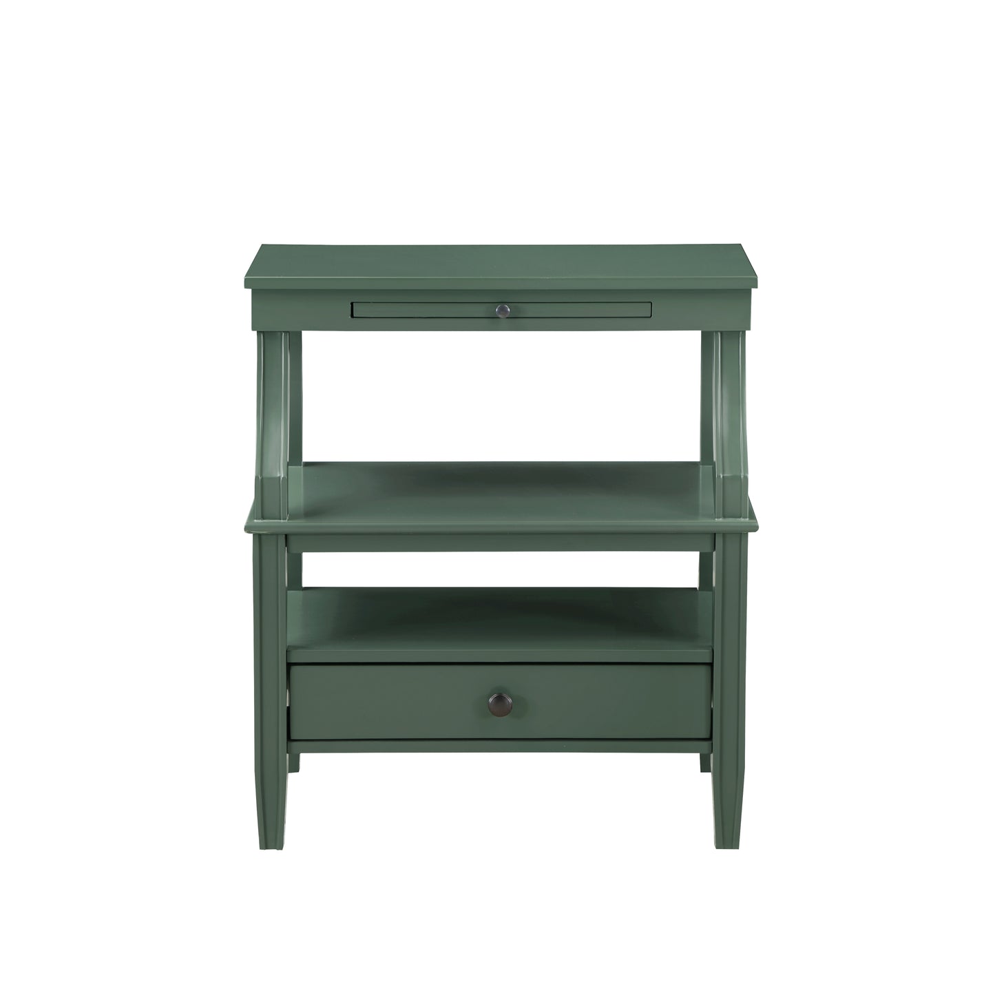 Newland Vintage Green Storage Nightstand