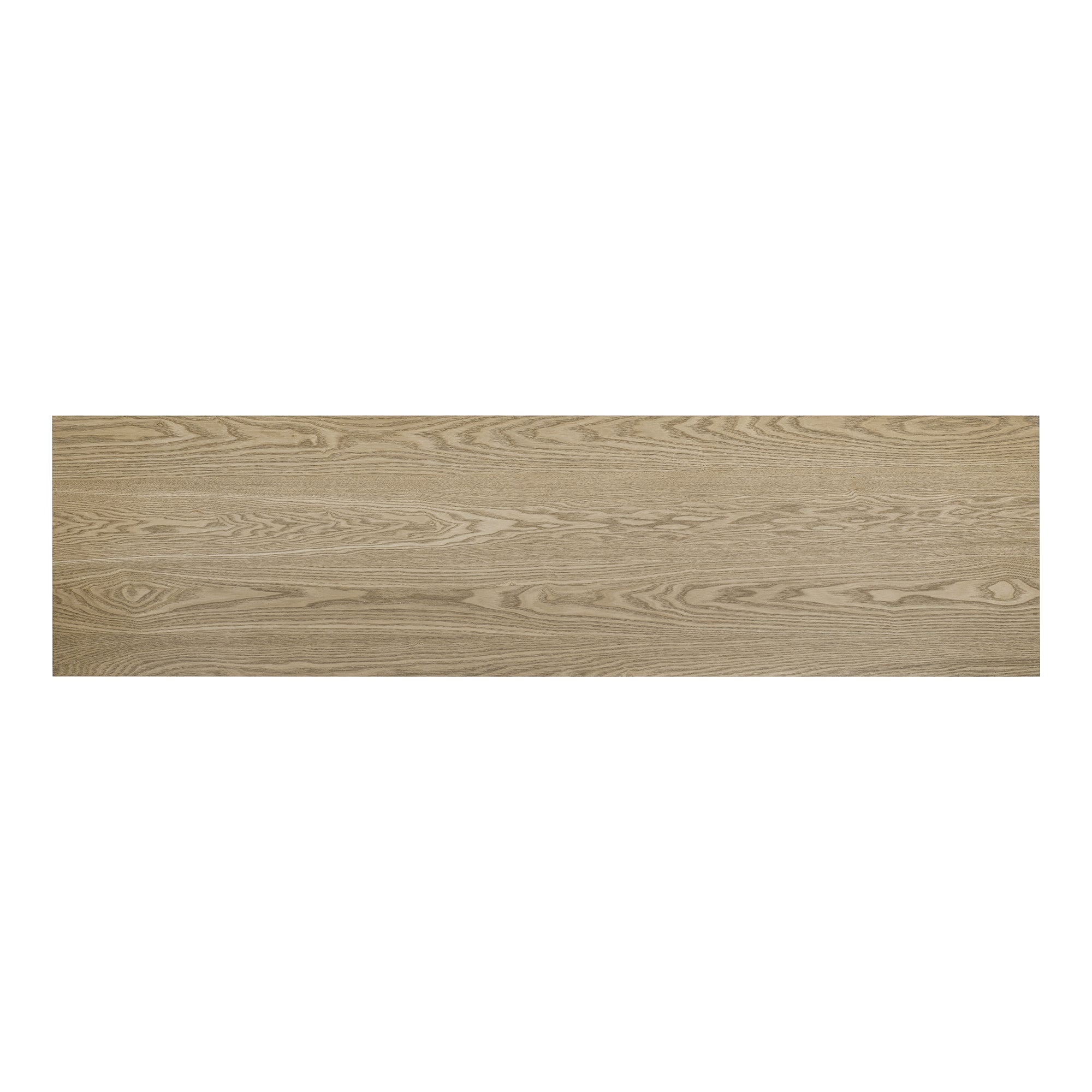 U_STYLE Vintage-Inspired and Ash Wood Veneer ConsoleTable with T-Leg Design,Suitable for Study,Entryway, Hallway, Living Room, Foyer