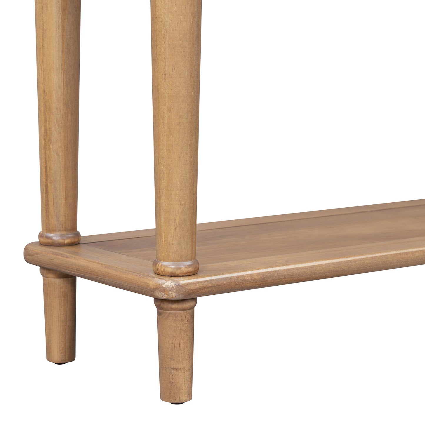 TREXM Entryway Table with 4 Drawers, Retro Console Table with Open Shelf for Entryways, Living Rooms, and Hallways (Old Pine)