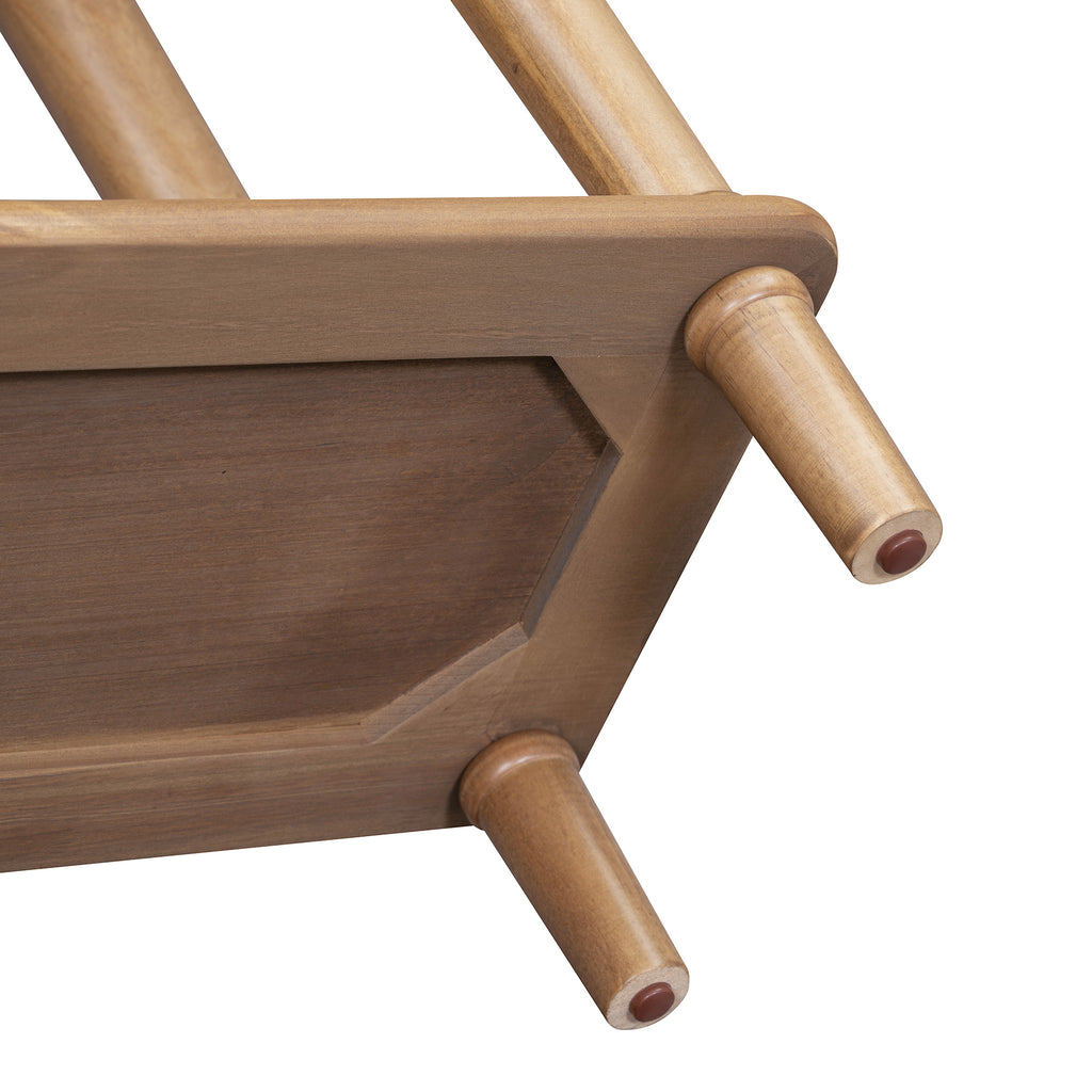 TREXM Entryway Table with 4 Drawers, Retro Console Table with Open Shelf for Entryways, Living Rooms, and Hallways (Old Pine)