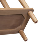 TREXM Entryway Table with 4 Drawers, Retro Console Table with Open Shelf for Entryways, Living Rooms, and Hallways (Old Pine)