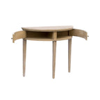 Vintage Storage Console Table with Fluted Doors.