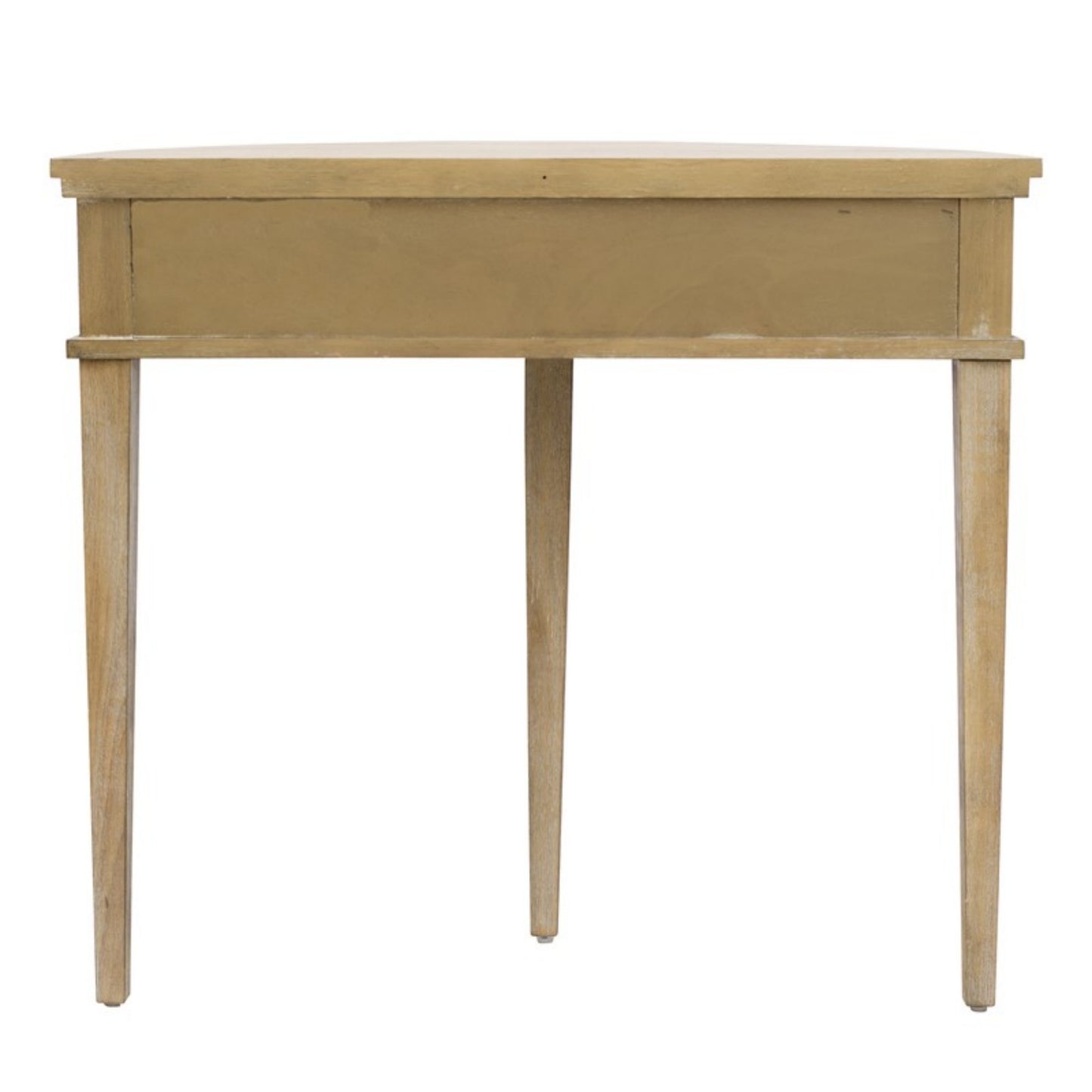 Vintage-Inspired Storage Console Table with Fluted Doors, Reclaimed Wheat MDF, 36' Width Console Table
