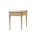 Vintage Storage Console Table with Fluted Doors.
