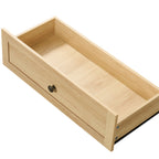 Vintage Style Dome Cabinet with High-Quality Materials and Large Storage Space in Natural Finish