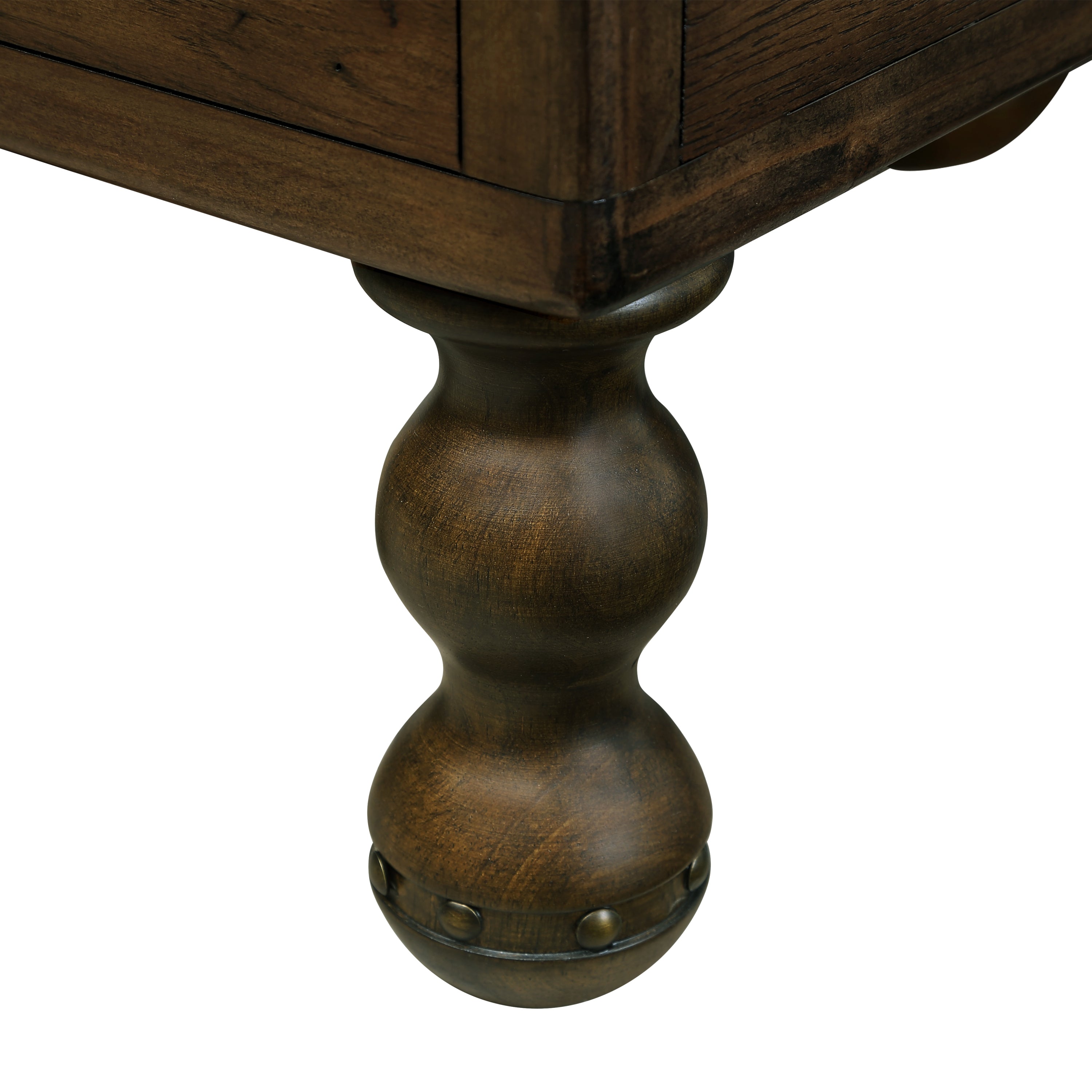 Solid Wood End Table, Rectangle 23.6 inch Narrow Side Table with Drawer, Vintage Bedside Table Nightstand for Small Spaces, Living Room, Bedroom, Easy Assembly, Espresso