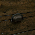 Solid Wood End Table, Rectangle 23.6 inch Narrow Side Table with Drawer, Vintage Bedside Table Nightstand for Small Spaces, Living Room, Bedroom, Easy Assembly, Espresso