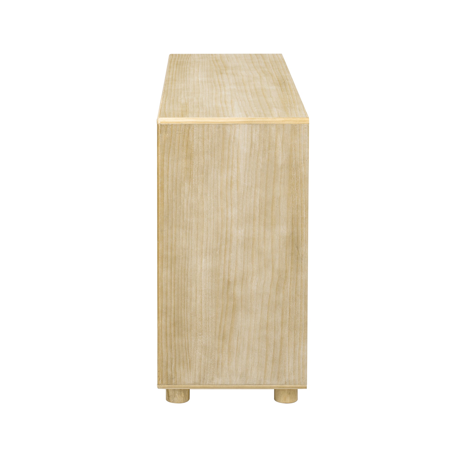 TREXM Console Table for Entryway, Vintage Entryway Table with Drawers and Shelves, Perfect Console Tables with Storage for Entryway, Hallway, Living Room (Natural Wood Wash)