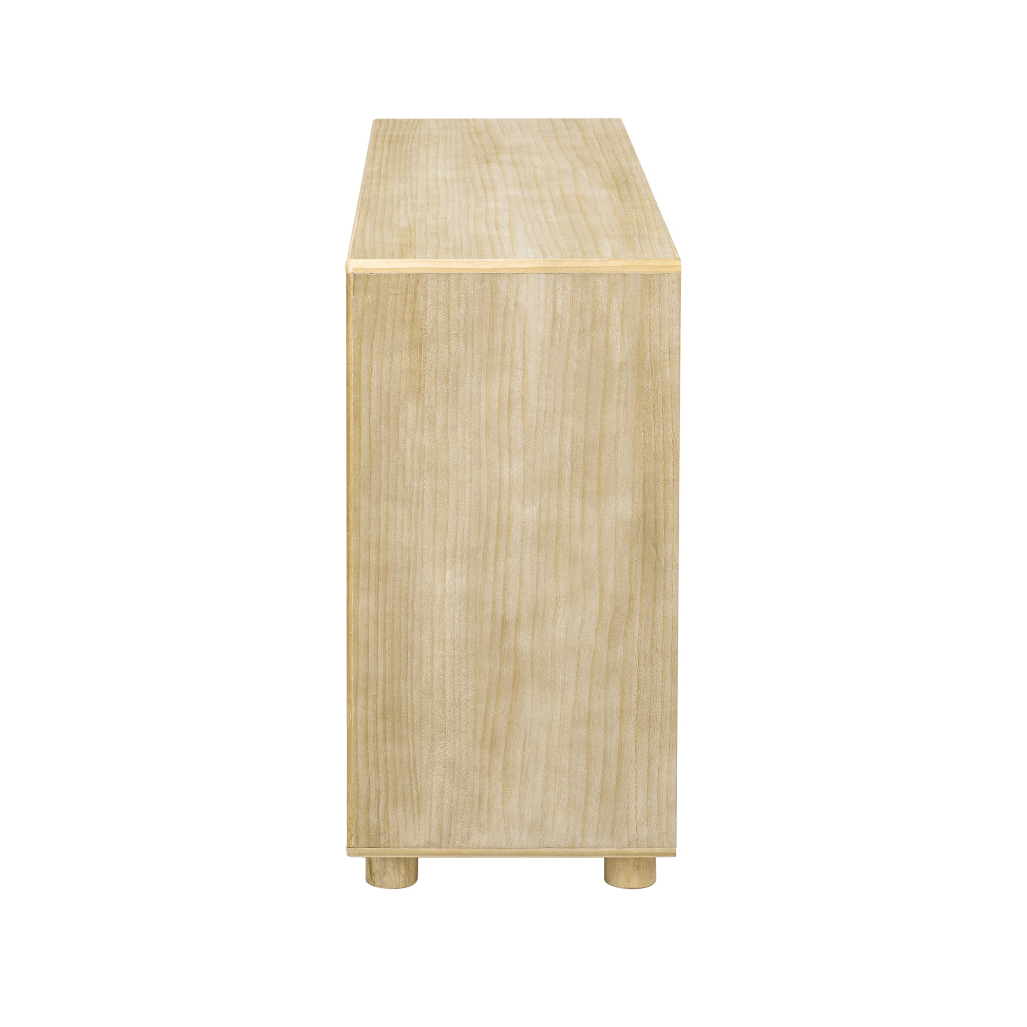 TREXM Console Table for Entryway, Vintage Entryway Table with Drawers and Shelves, Perfect Console Tables with Storage for Entryway, Hallway, Living Room (Natural Wood Wash)