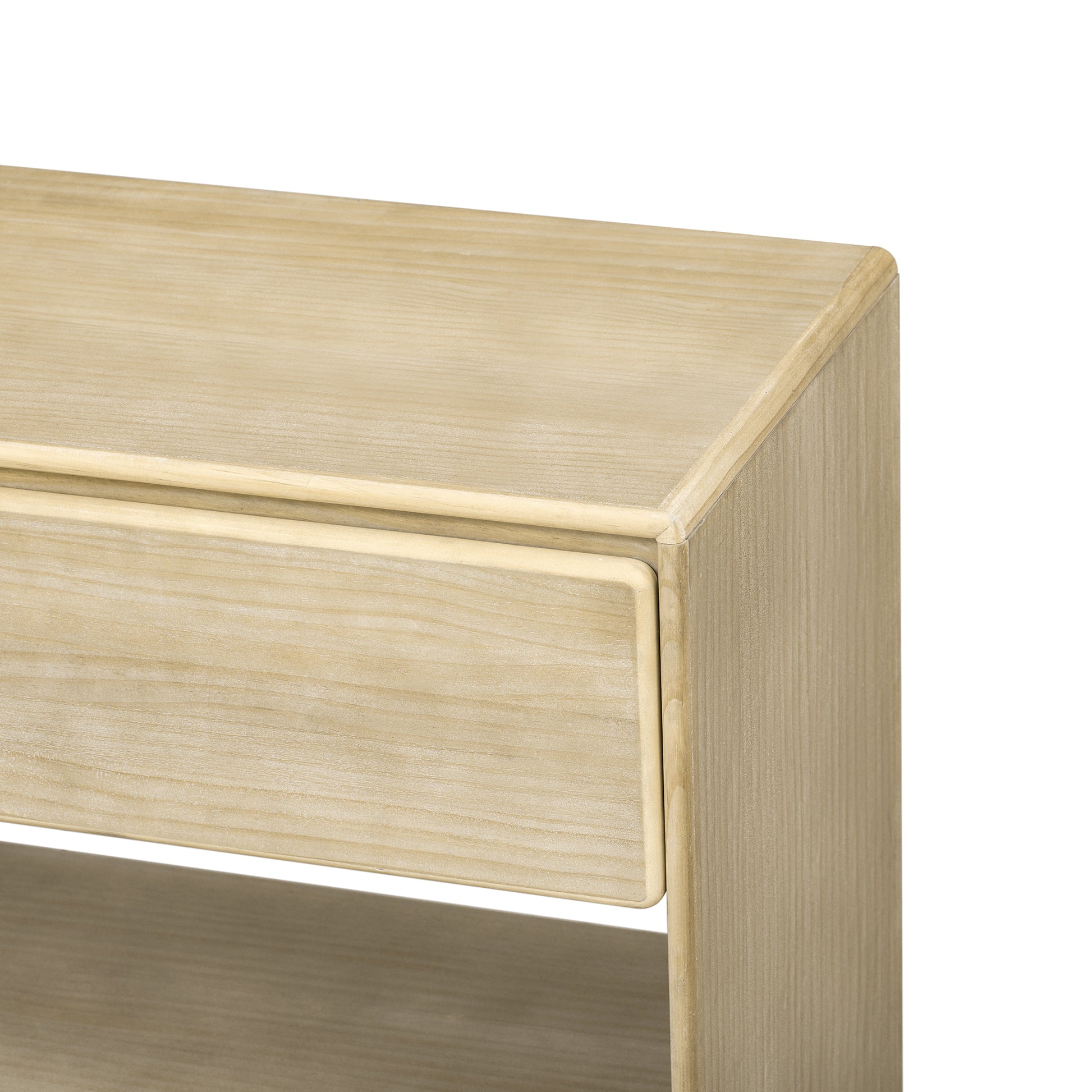 TREXM Console Table for Entryway, Vintage Entryway Table with Drawers and Shelves, Perfect Console Tables with Storage for Entryway, Hallway, Living Room (Natural Wood Wash)