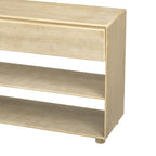 TREXM Console Table for Entryway, Vintage Entryway Table with Drawers and Shelves, Perfect Console Tables with Storage for Entryway, Hallway, Living Room (Natural Wood Wash)