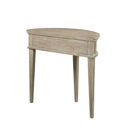 Vintage Storage Console Table with Elegant Farmhouse Charm in Reclaimed Wheat Finish Console Table