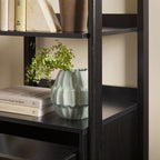 Walker Edison Transitional Reeded and Narrow/Wide Bookshelves and Desks with Drawers and Hutch