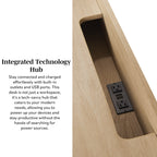 Walker Edison Transitional Reeded and Narrow/Wide Bookshelves and Desks with Drawers and Hutch