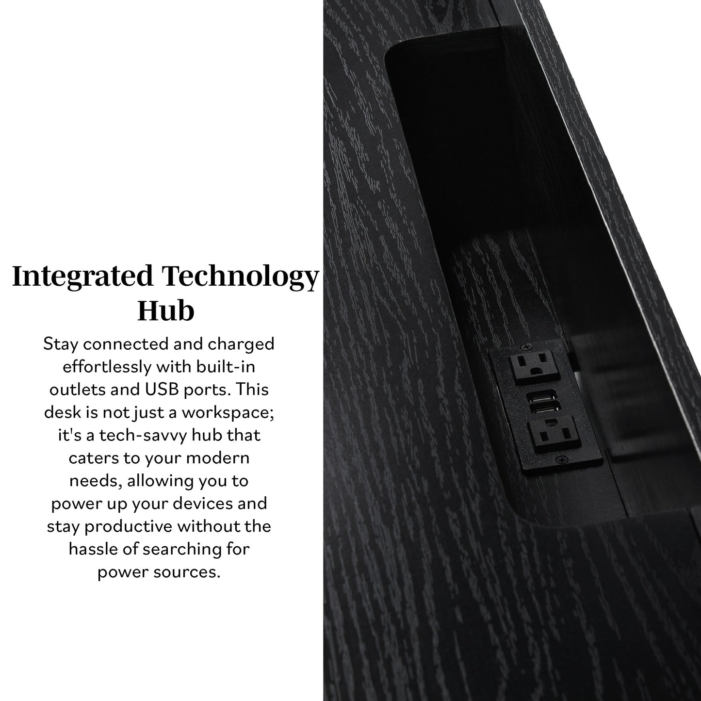 Walker Edison Transitional Reeded and Narrow/Wide Bookshelves and Desks with Drawers and Hutch