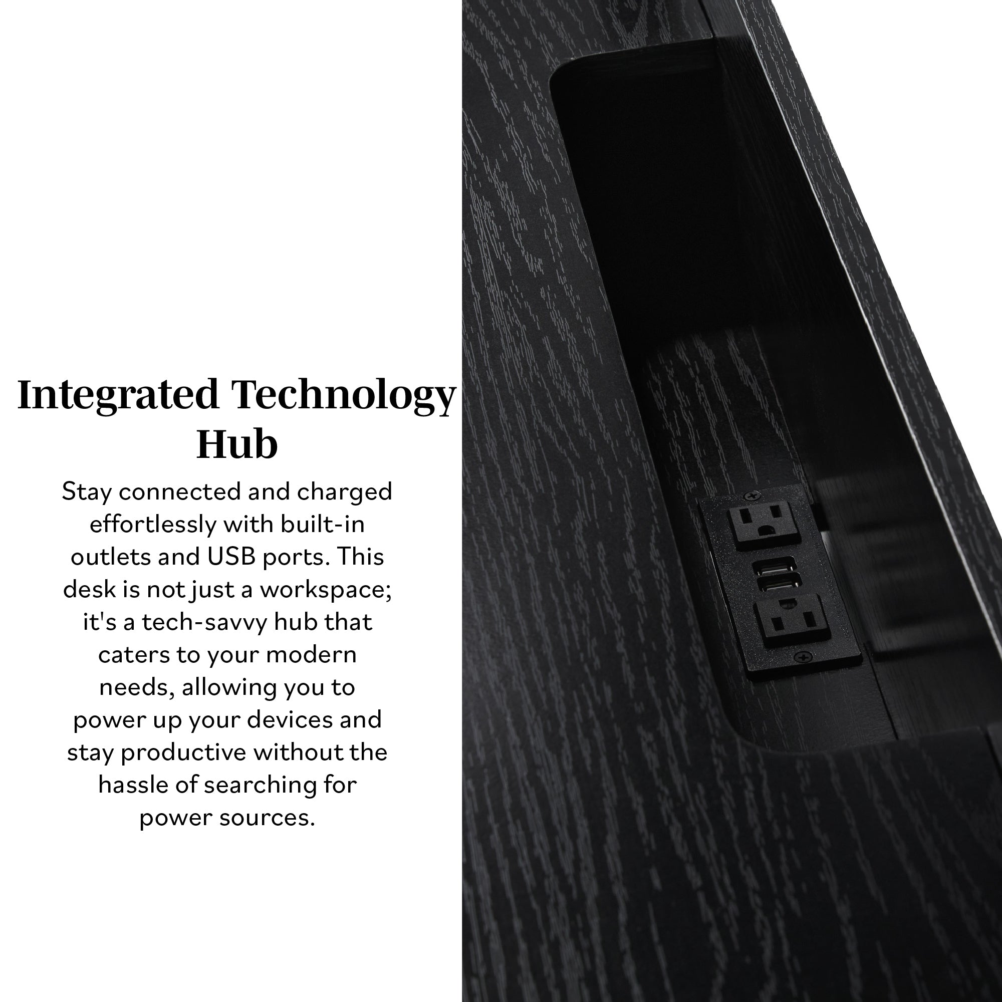 Walker Edison Transitional Reeded and Narrow/Wide Bookshelves and Desks with Drawers and Hutch