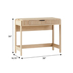 Walker Edison Transitional Reeded and Narrow/Wide Bookshelves and Desks with Drawers and Hutch