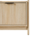 Walker Edison Transitional Reeded and Narrow/Wide Bookshelves and Desks with Drawers and Hutch