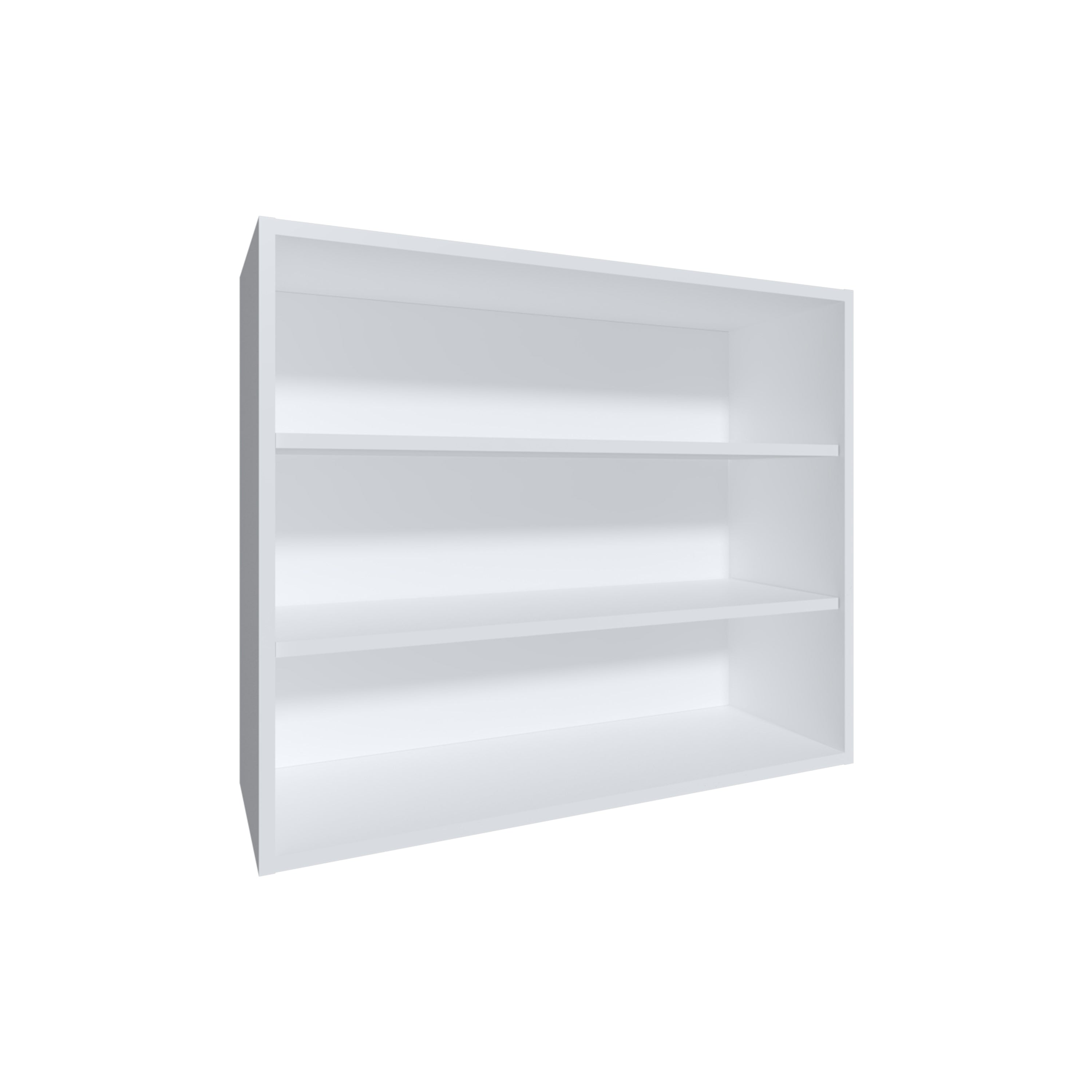 Wally 36 Wide x 30H 3-Tier Open Wall Cabinet, Wall Shelf, Storage Cabinet, Cube Shelf Bedroom, Office, Living Room, Garage White