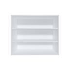 Wally 36 Wide x 30H 3-Tier Open Wall Cabinet, Wall Shelf, Storage Cabinet, Cube Shelf Bedroom, Office, Living Room, Garage White