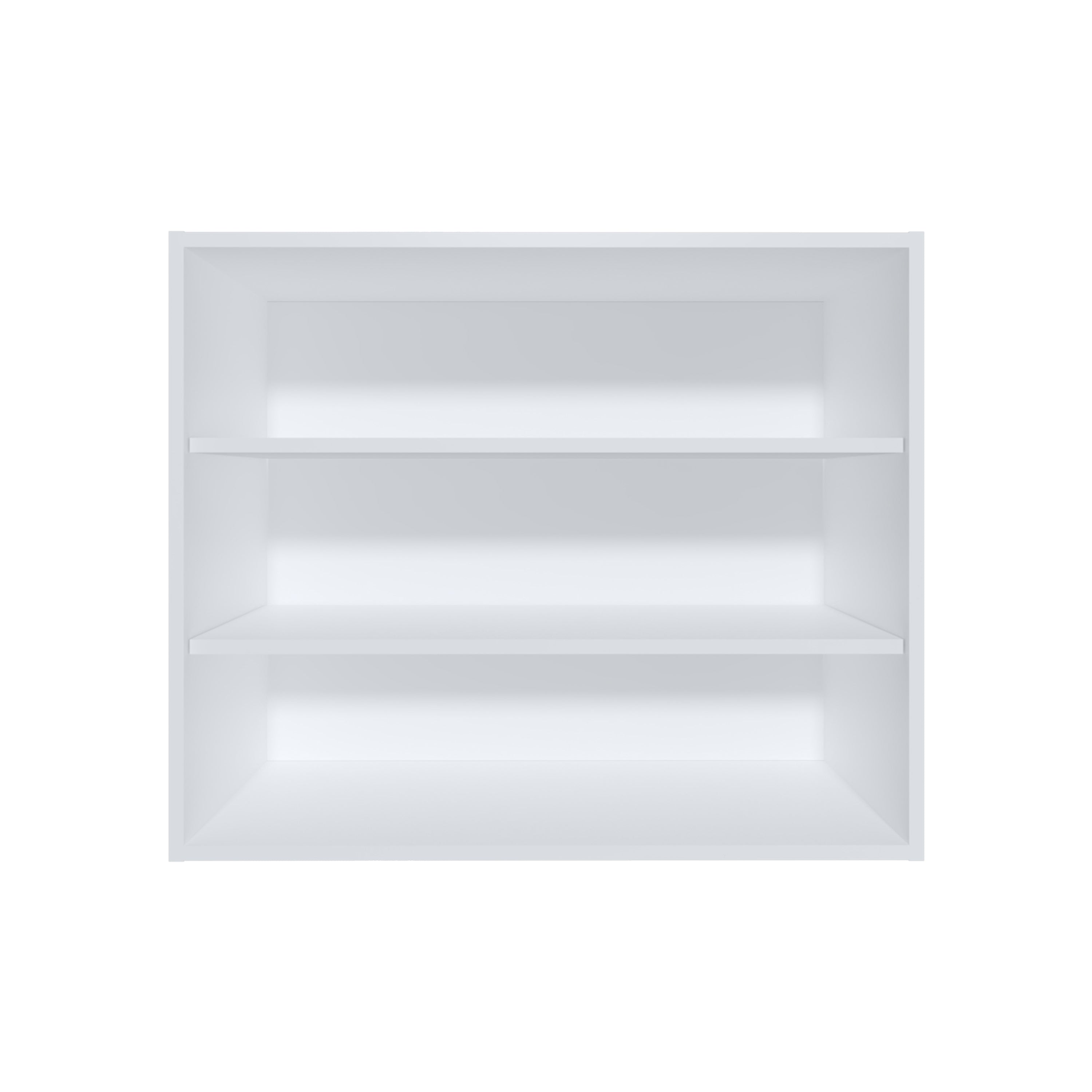 Wally 36 Wide x 30H 3-Tier Open Wall Cabinet, Wall Shelf, Storage Cabinet, Cube Shelf Bedroom, Office, Living Room, Garage White