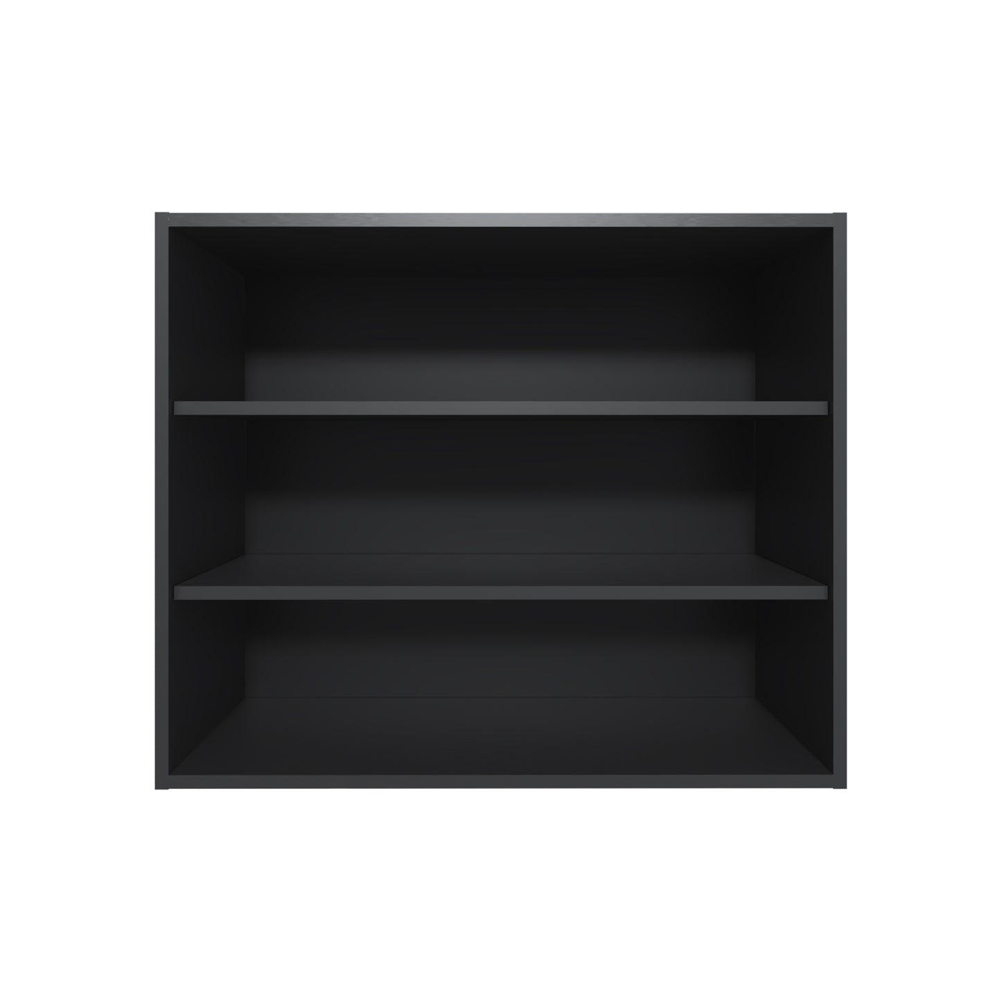 Wally 36 Wide x 30H 3-Tier Open Wall Cabinet, Wall Shelf, Storage Cabinet, Cube Shelf Bedroom, Office, Living Room, Garage Black