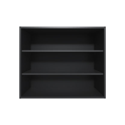 Wally 36 Wide x 30H 3-Tier Open Wall Cabinet, Wall Shelf, Storage Cabinet, Cube Shelf Bedroom, Office, Living Room, Garage Black