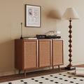Entryway Storage Media Console Farmhouse Tv Stand Accent Buffet Sideboard Cabinet With Doors and Shelves Buffets