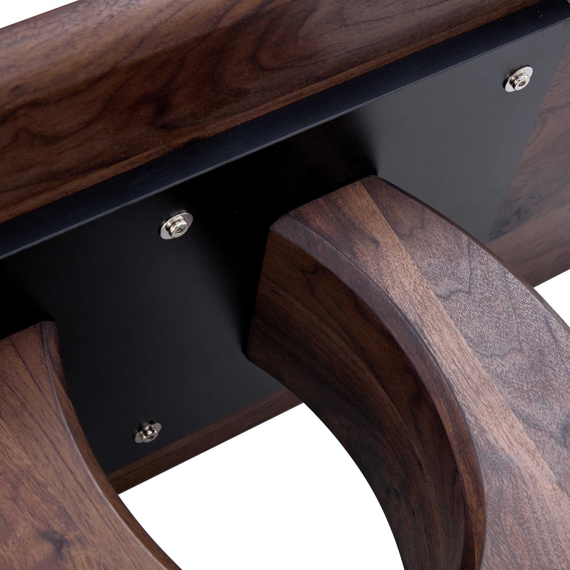 Modern Minimalist Walnut Dark Brown Texture Sticker-Patterned MDF Rectangular Coffee Table. Add a quiet and cozy atmosphere to your home.MDF coffee table,Walnut,Dark Brown textured Sticker,side table.