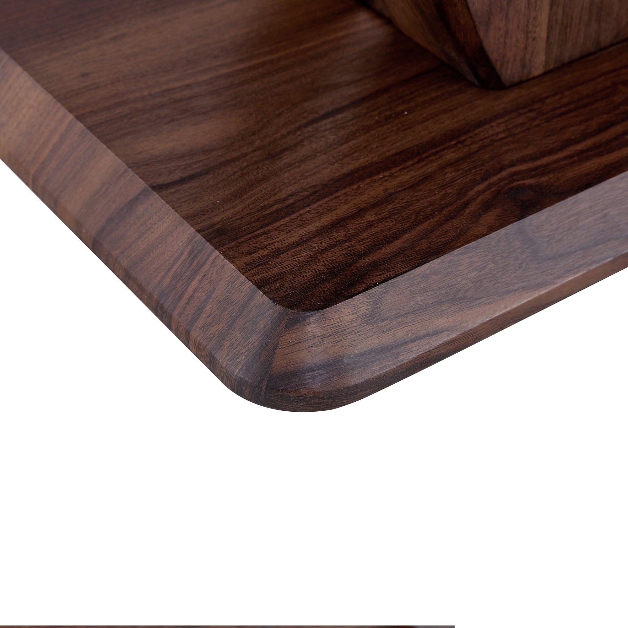 Modern Minimalist Walnut Dark Brown Texture Sticker-Patterned MDF Rectangular Coffee Table. Add a quiet and cozy atmosphere to your home.MDF coffee table,Walnut,Dark Brown textured Sticker,side table.