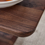 Modern Minimalist Walnut Dark Brown Texture Sticker-Patterned MDF Rectangular Coffee Table. Add a quiet and cozy atmosphere to your home.MDF coffee table,Walnut,Dark Brown textured Sticker,side table.