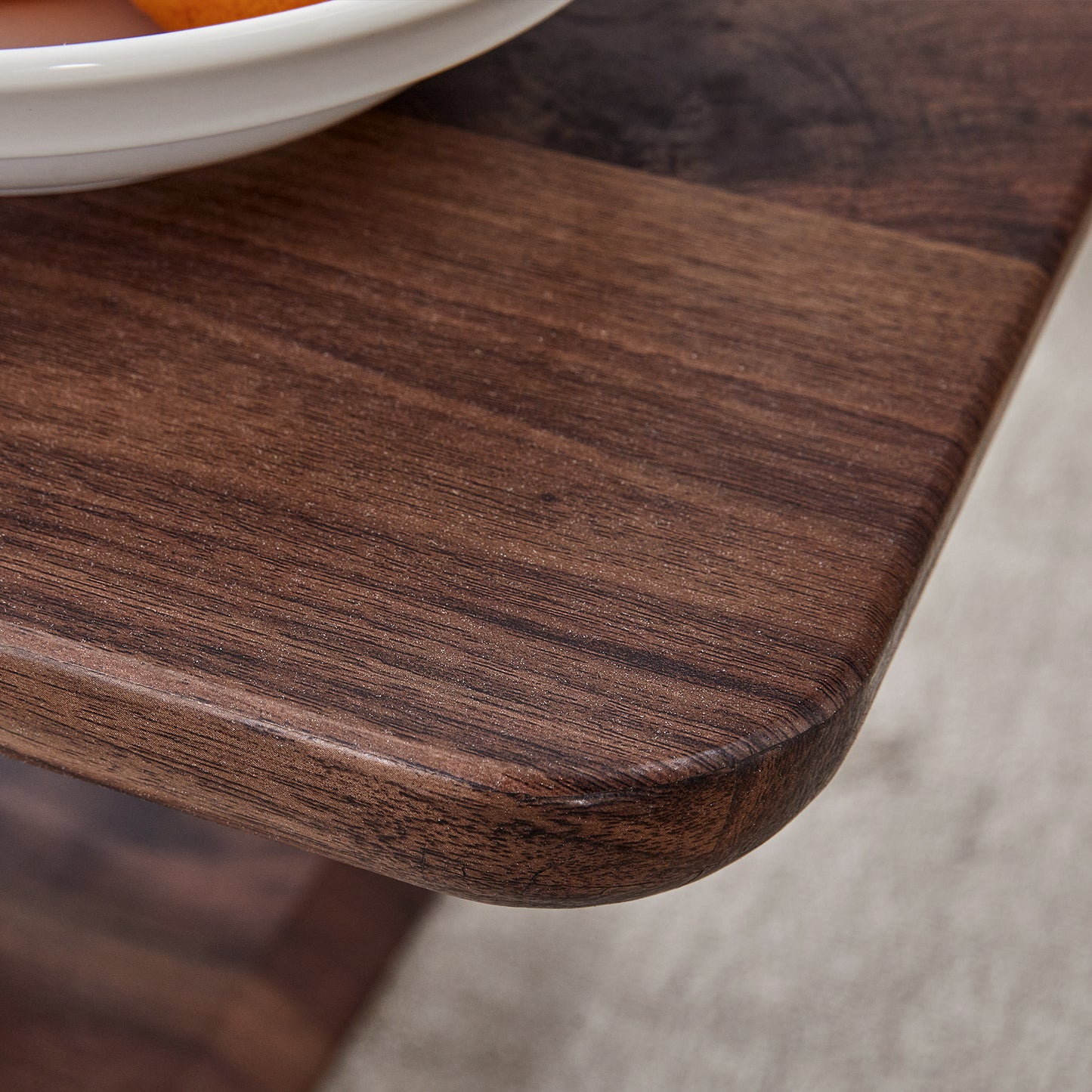 Modern Minimalist Walnut Dark Brown Texture Sticker-Patterned MDF Rectangular Coffee Table. Add a quiet and cozy atmosphere to your home.MDF coffee table,Walnut,Dark Brown textured Sticker,side table.