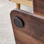 Modern Minimalist Walnut Dark Brown Texture Sticker-Patterned MDF Rectangular Coffee Table. Add a quiet and cozy atmosphere to your home.MDF coffee table,Walnut,Dark Brown textured Sticker,side table.