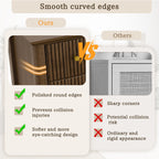 Fluted 5 Drawer Dresser, 45 Inch Tall Modern Chest of Drawers, Bedroom Dresser with Metal Handle, Wooden Drawer Organizer for Bedroom, Living Room, Hallway, Entryway, Walnut