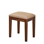 Elegant makeup vanity desk with 3 modes Adjustable Lighted Mirror,modern dressing table set with large shelves, drawer and canbinet,Walnut