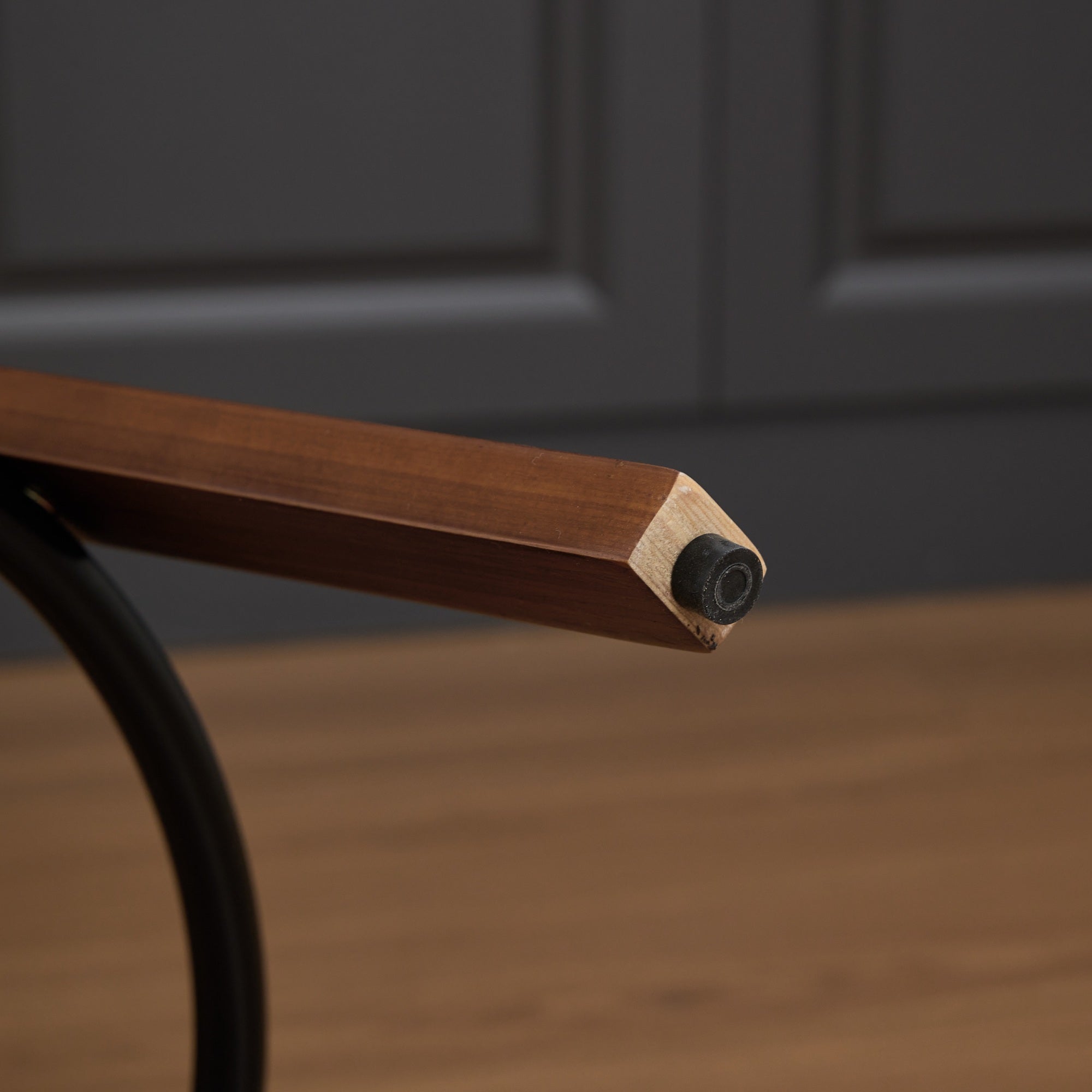 Walnut Rattan Swivel Counter Height Bar Stools.