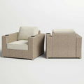 Outdoor Wicker Lounge Chairs with Cushions, Weather-Resistant, Grey, Aluminum Frame, Fully Assembled