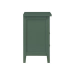 Weston Vintage Green 2 Drawer Nightstand with Nickel Knobs
