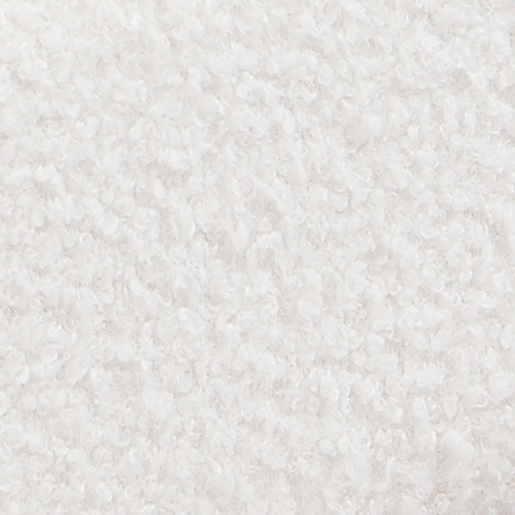 White Boucle Floating Bed with Light,Queen Bed Frame