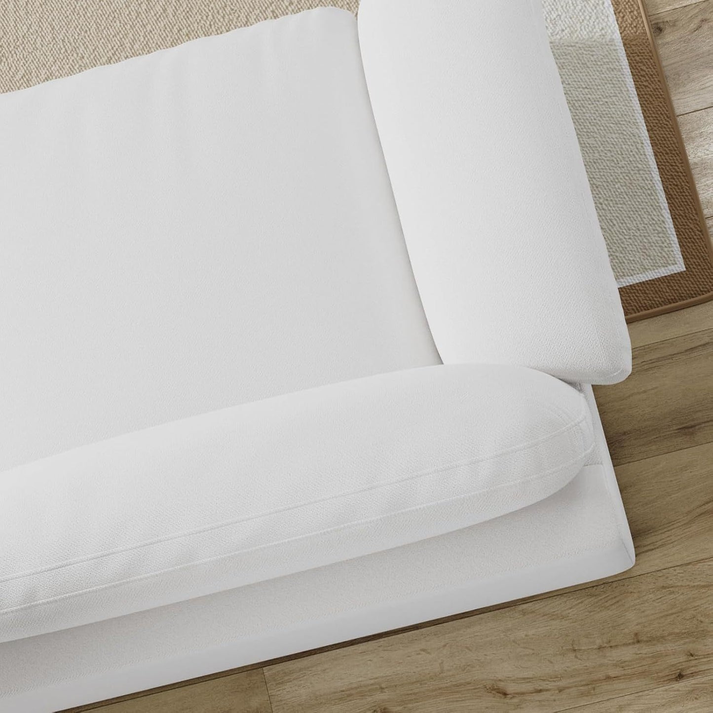 Cloud Sectional Sofa, Down-Filled Sofa, Living Room Modular Sofa, Minimalist Modern Style, Removable & Washable Sofa Cover, Chenille Fabric, Storage Function