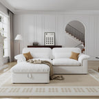 Cloud Sectional Sofa, Down-Filled Sofa, Living Room Modular Sofa, Minimalist Modern Style, Removable & Washable Sofa Cover, Chenille Fabric, Storage Function