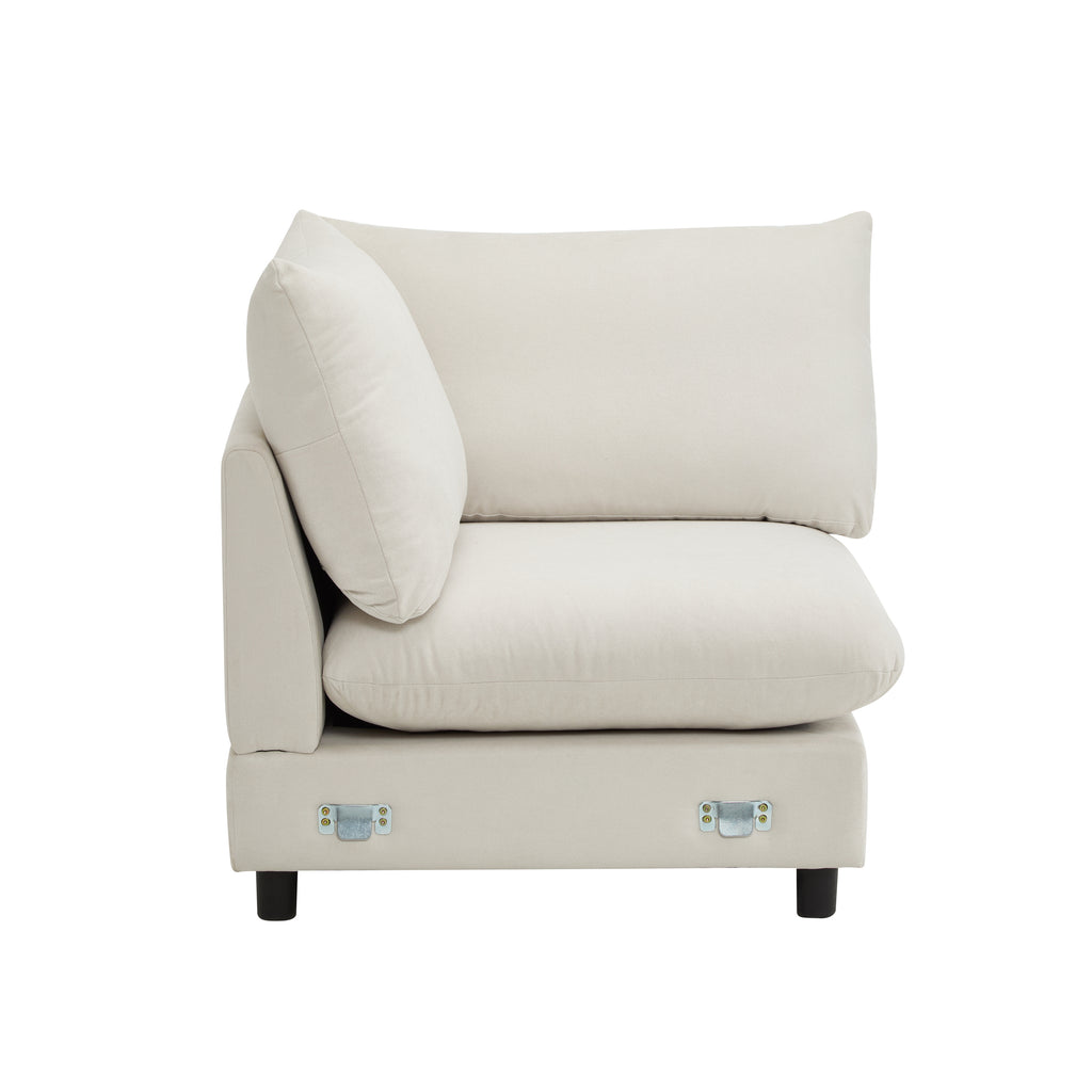 99 in. 4-Piece L Shaped Modular Free Combination Sectional Sofa Couch for Living Room and Spacious Space Sectional Sofa