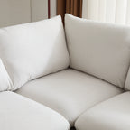 99 in. oversize 5-Piece L Shaped Modular Free Combination Sectional Sofa Couch for Living Room and Spacious Space Sectional Sofa