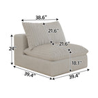 Y137-1S+OTTOM-WHITE Accent Chair