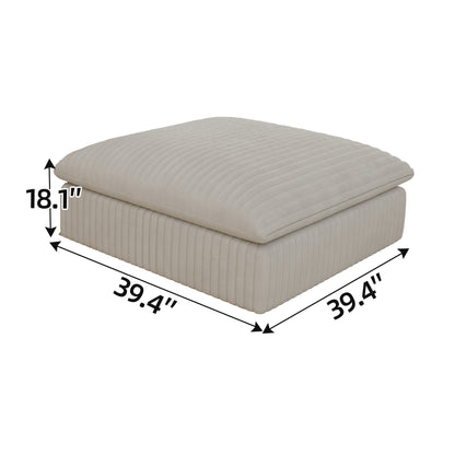 Y137-1S+OTTOM-WHITE Accent Chair