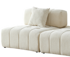 WKS3 Piano key combination sofa, 2 single seats plus 1 concubine fabric sofa Sectional Sofa